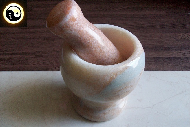 Moździerz kamienny - jasny